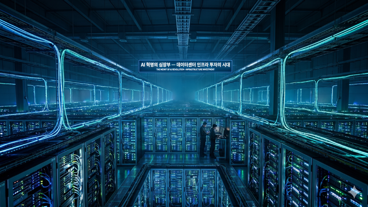 AI 데이터센터 전경 - AI 인프라 투자의 시대
