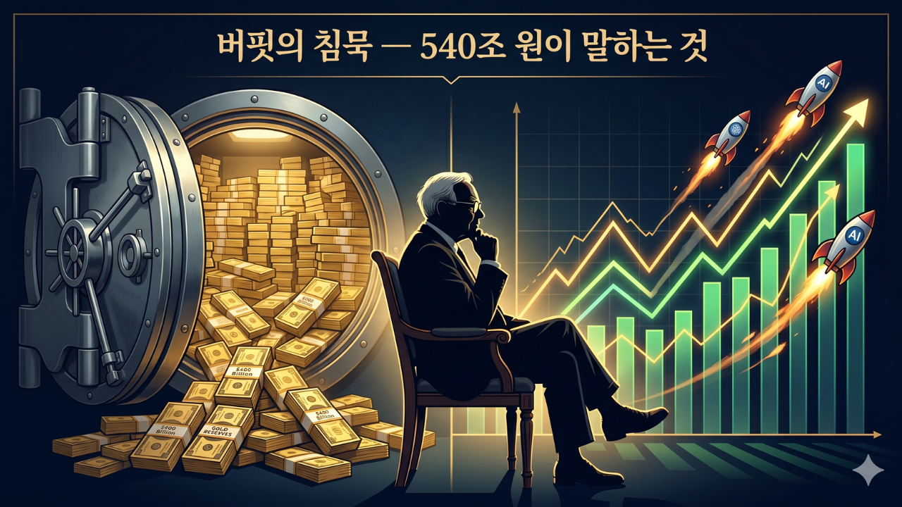 버핏의 침묵 — 540조 원이 말하는 것