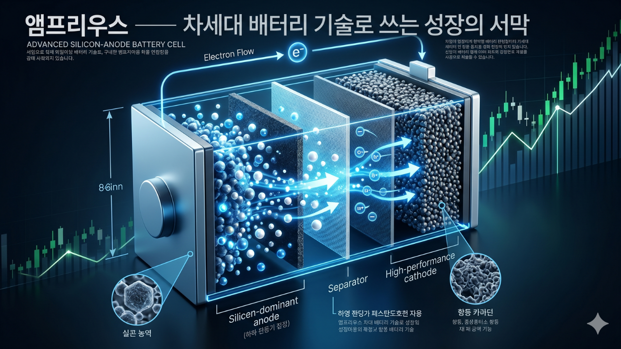 앰프리우스 차세대 실리콘 배터리 기술