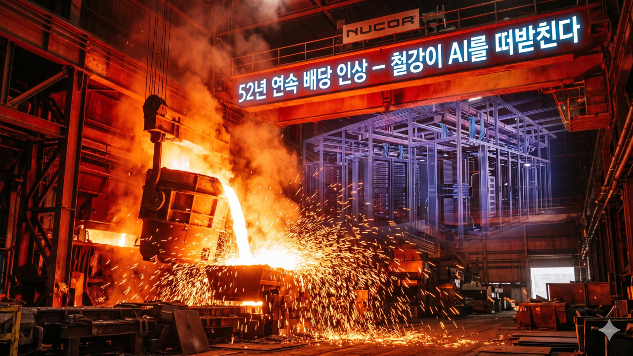 52년 연속 배당 인상 — 철강이 AI를 떠받친다