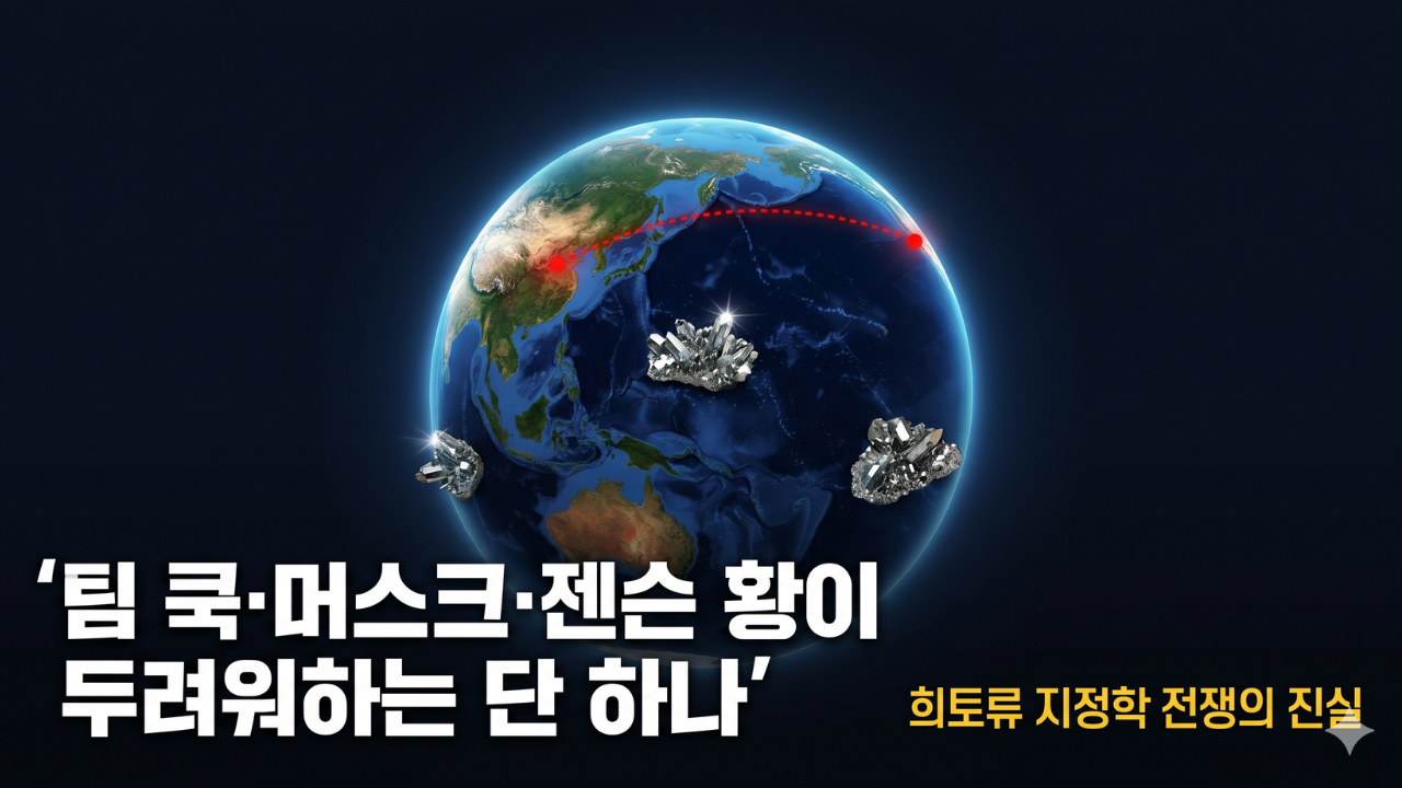 희토류 지정학 전쟁 - 팀쿡 머스크 젠슨황이 두려워하는 단 하나