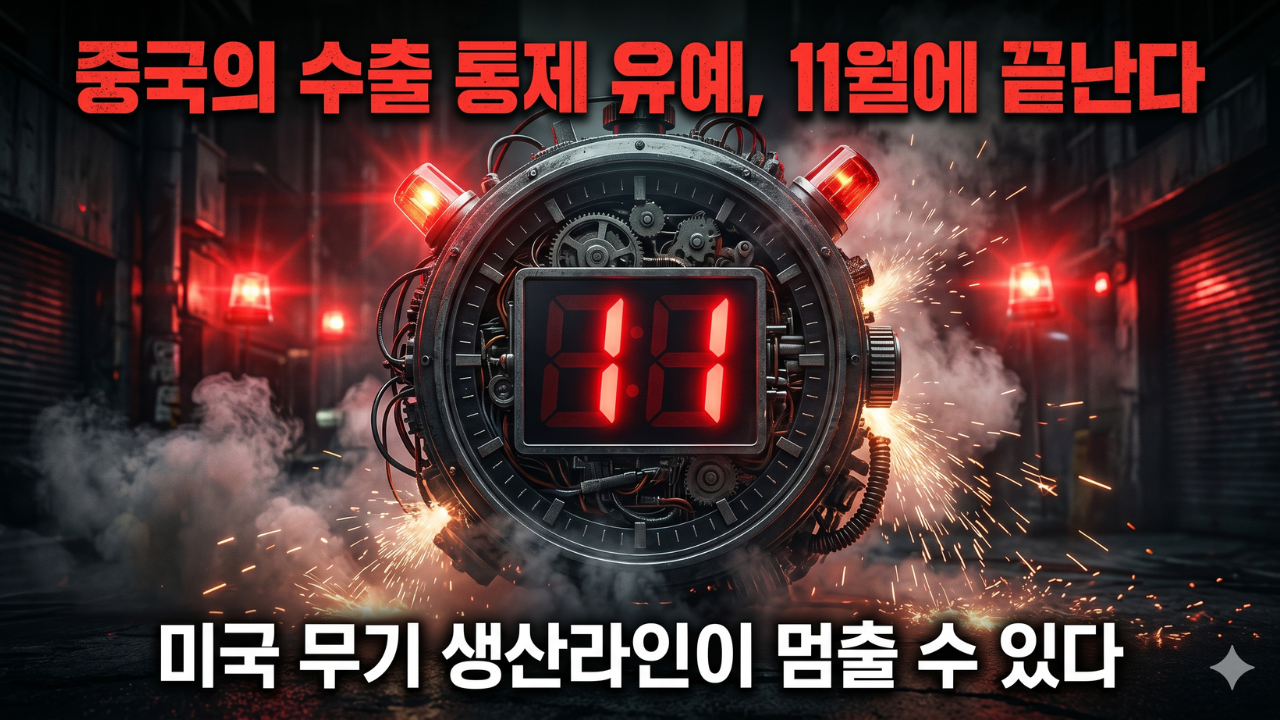 중국 수출 통제 유예 11월 시한폭탄