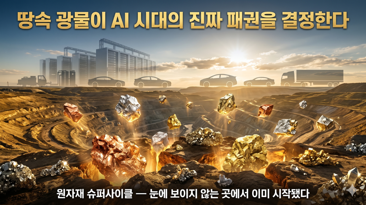 원자재 슈퍼사이클 땅속 광물이 AI 시대의 진짜 패권을 결정한다