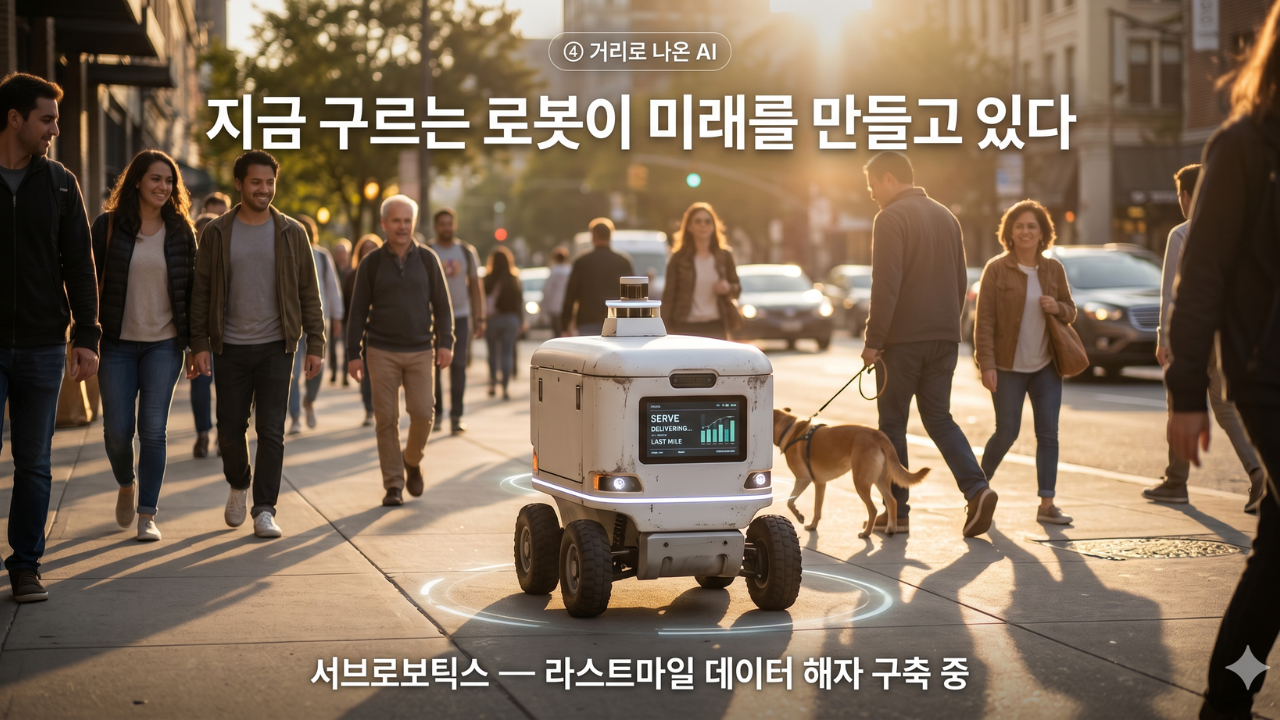 서브로보틱스 배달 로봇 - 라스트마일 데이터 해자 구축 중