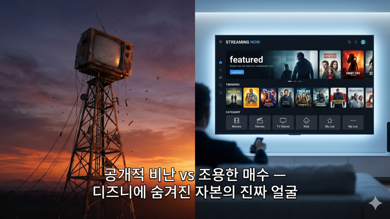 디즈니 레거시 미디어 턴어라운드 주식 투자 전략