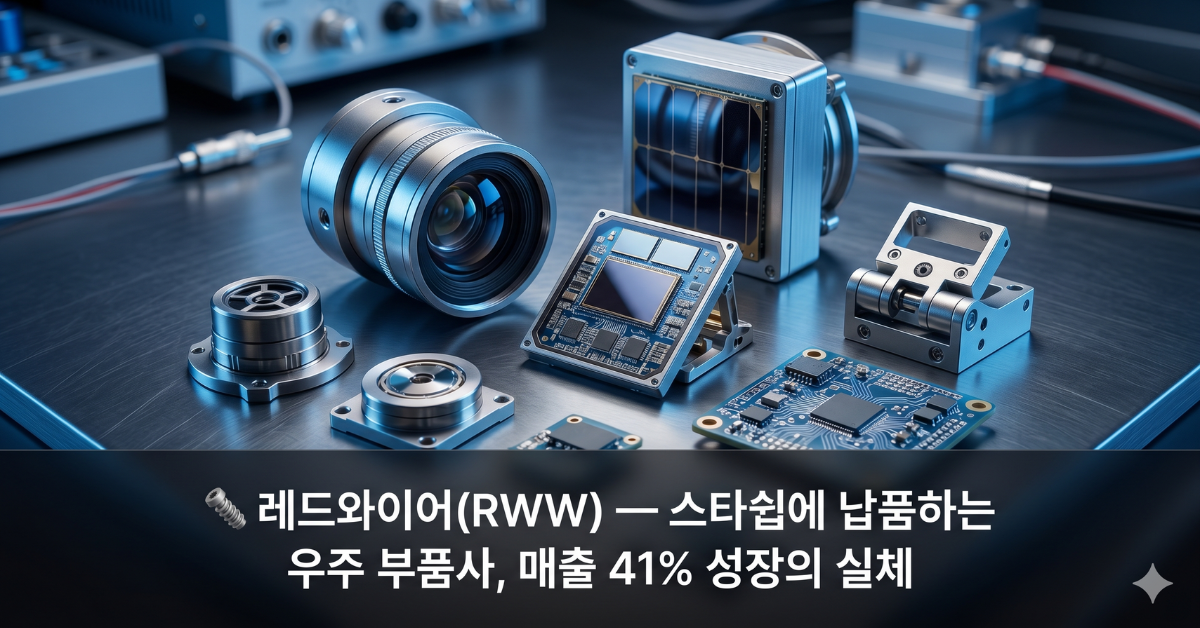 레드와이어 RWW — 스타쉽 납품 우주 하드웨어 부품사 주가 분석