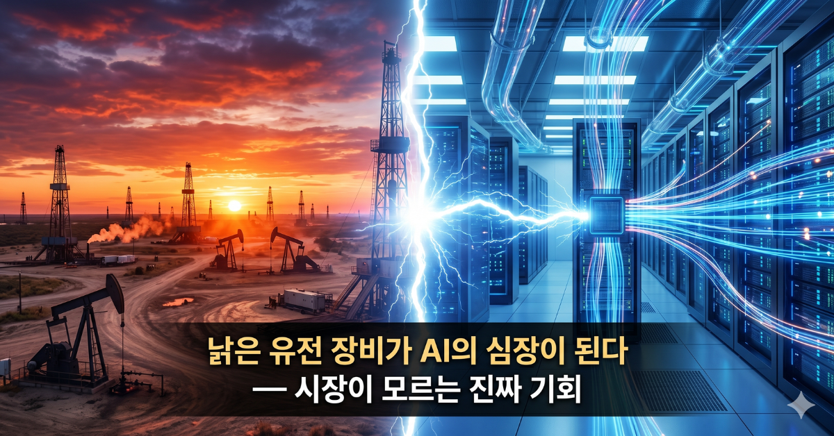 텍사스 유전 현장과 AI 데이터센터를 연결하는 전력 인프라 — 에너지와 AI의 융합