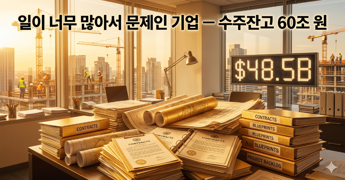 퀀타 서비스 485억 달러 수주잔고