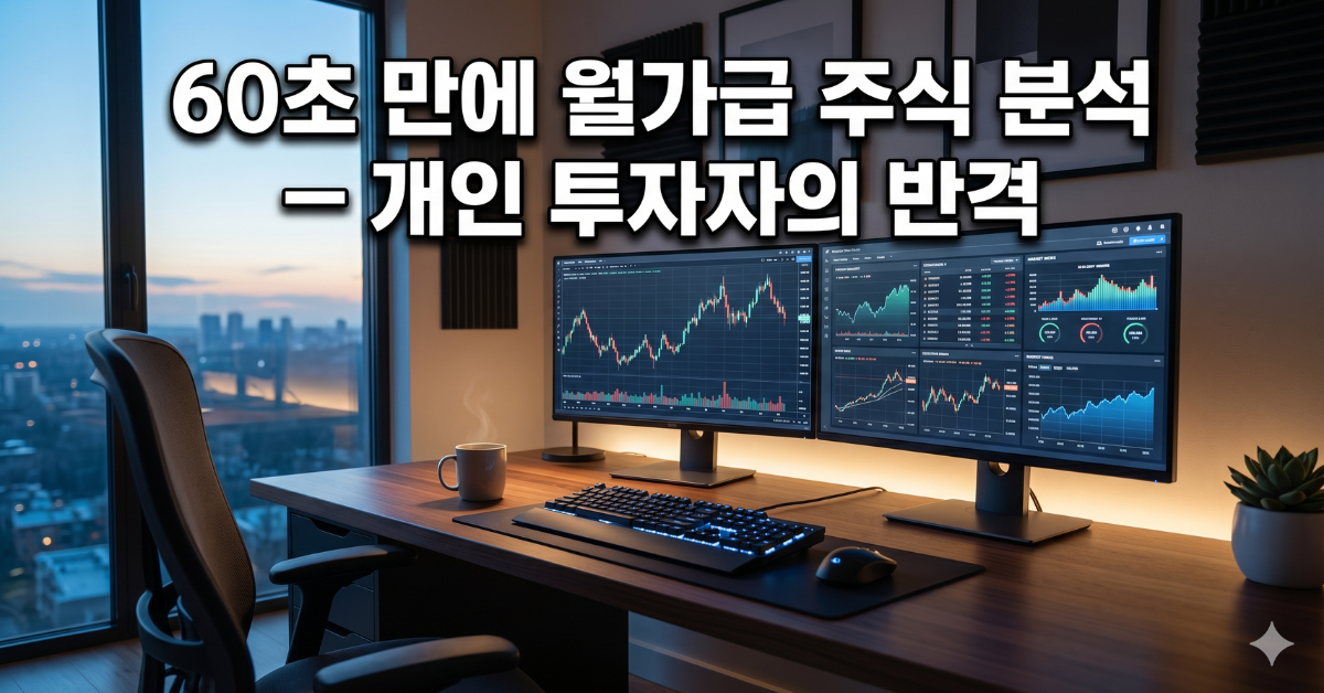 클로드 AI로 60초 만에 월가급 주식 분석하기