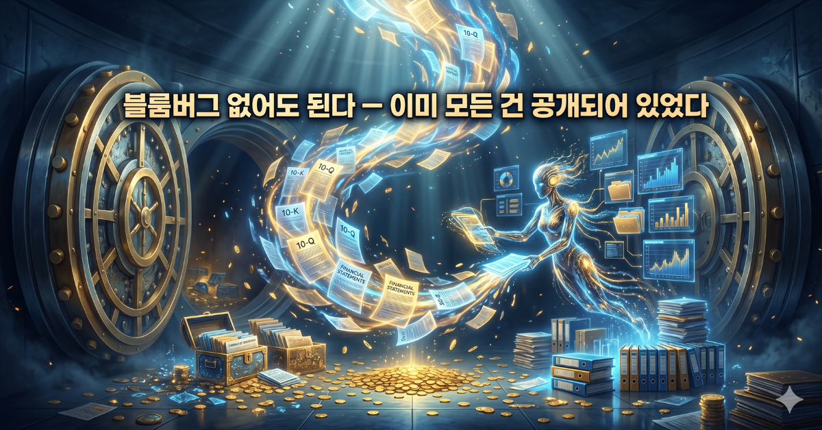 공개 공시 데이터로 기관급 분석 가능