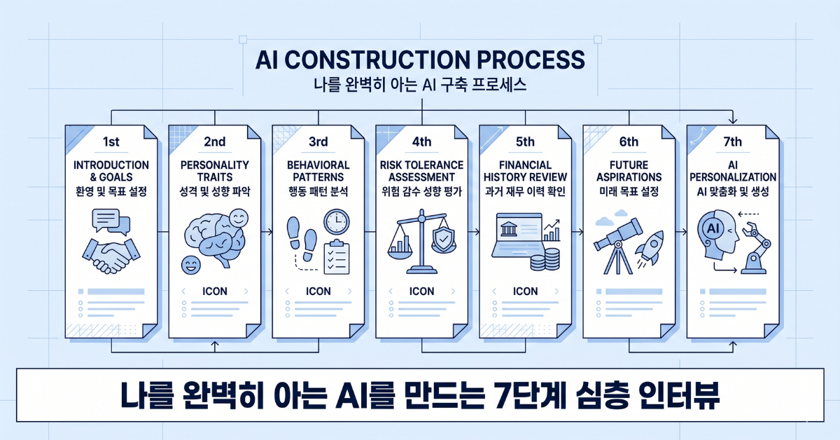 AI 투자자 원페이지 7단계 심층 인터뷰 구조