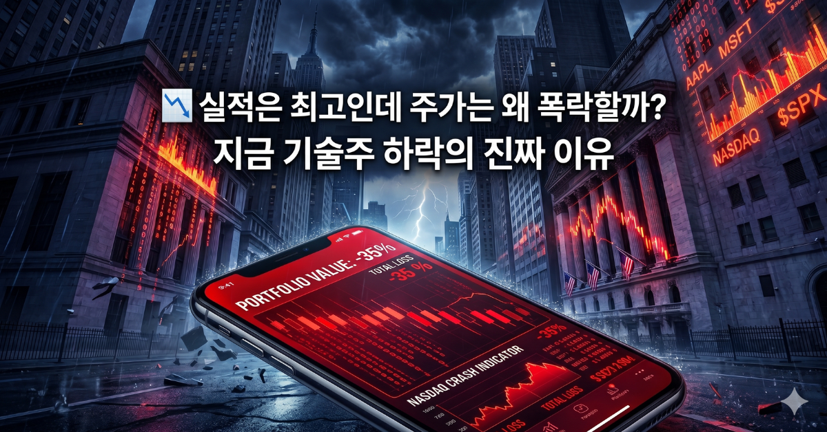 기술주 하락 이유 - 실적 좋은데 왜 폭락하나