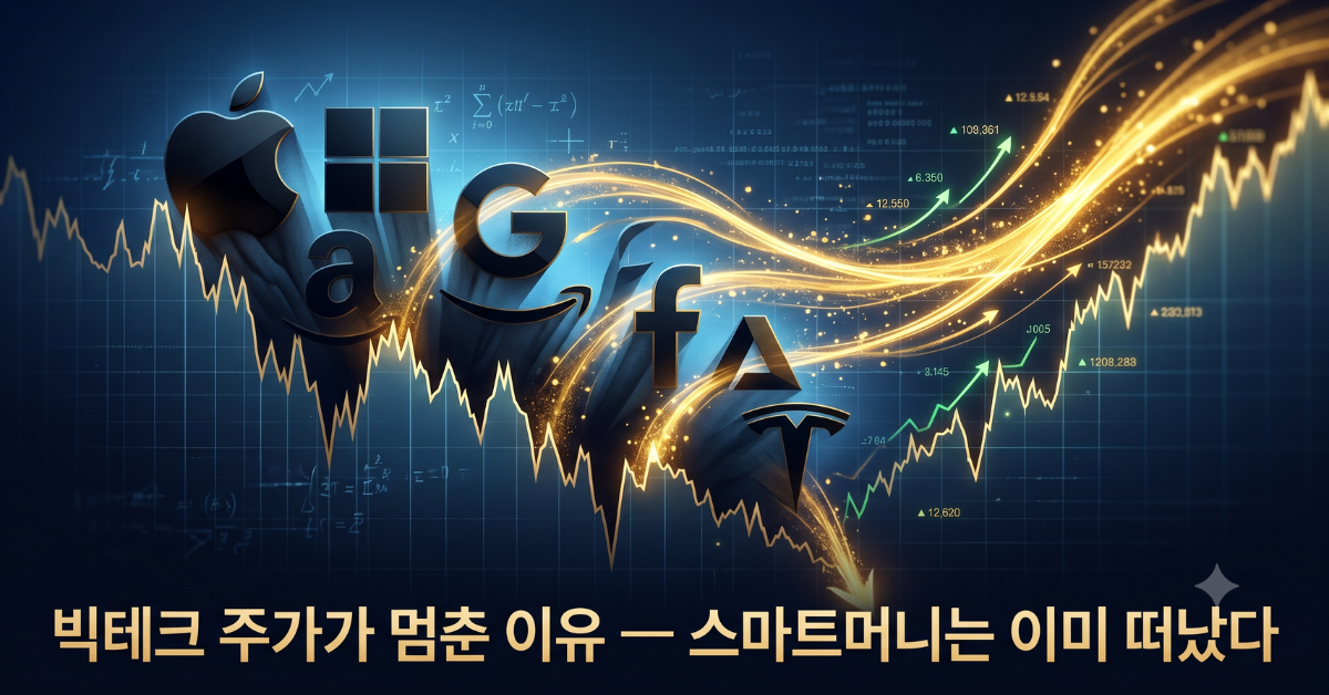 빅테크 주가가 멈춘 이유 — 스마트머니는 이미 떠났다