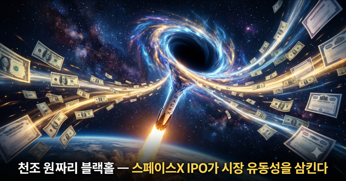 천조원짜리 블랙홀 — 스페이스X IPO가 시장 유동성을 삼킨다