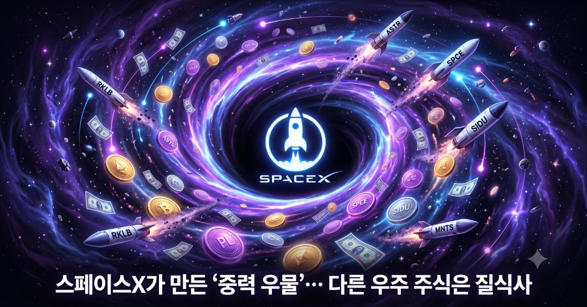 스페이스X 중력 우물 효과 — 유동성을 빨아들이는 블랙홀