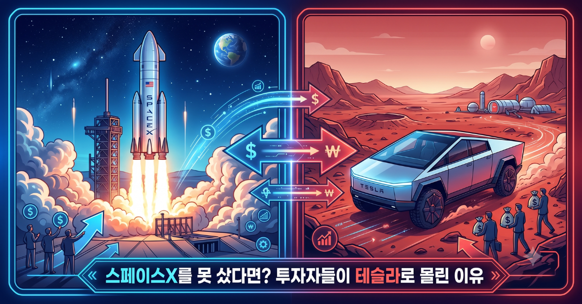 테슬라 프록시 효과 — 스페이스X를 못 산 투자자들이 테슬라로 몰린 이유