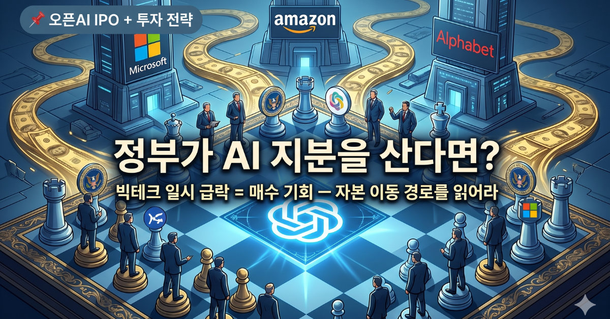 오픈AI IPO 정부 지분 빅테크 매수 기회 자본 이동