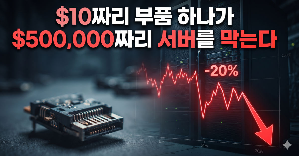 셀레스티카 주가 급락 공급망 리스크 10달러 부품
