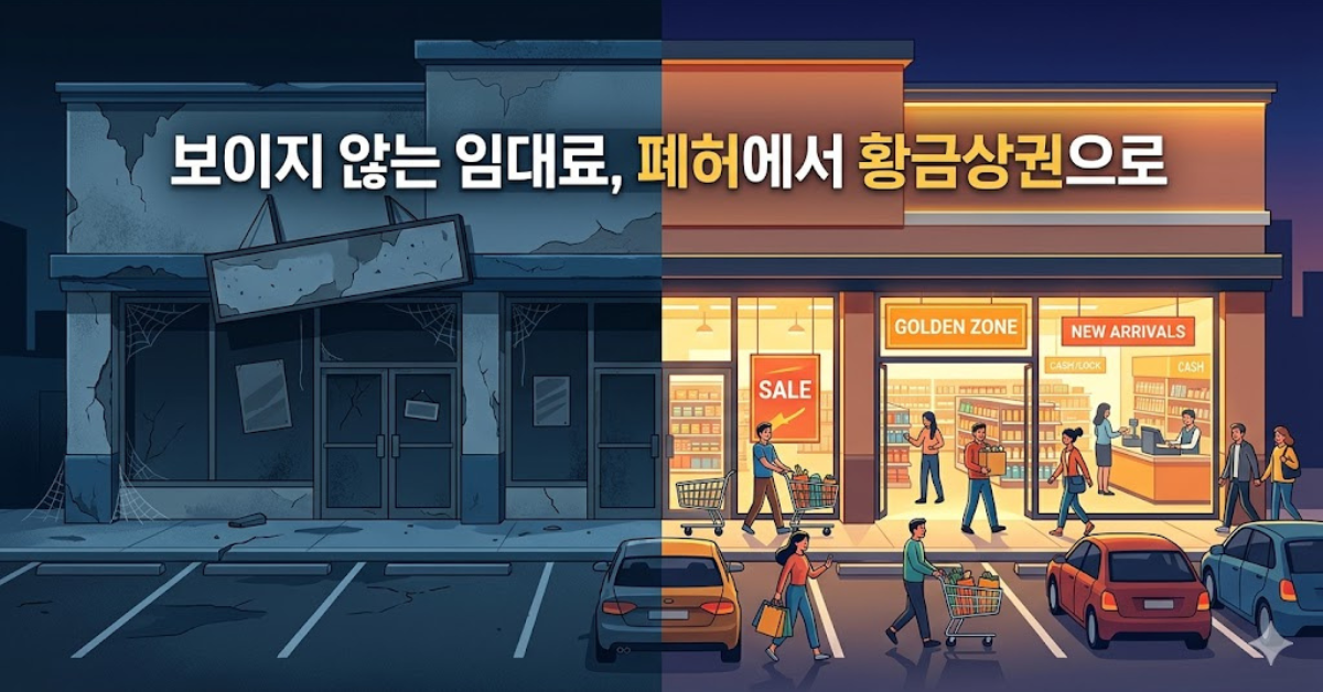 보이지 않는 임대료, 폐허에서 황금상권으로