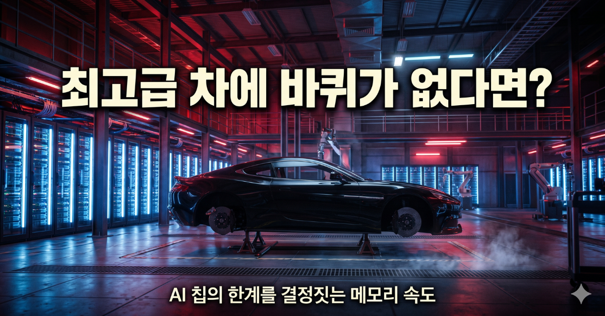 AI 칩의 한계를 결정짓는 메모리 속도, 최고급 차에 바퀴가 없다면?