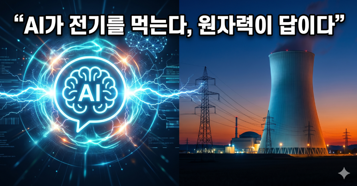 AI가 전기를 먹는다, 원자력이 답이다