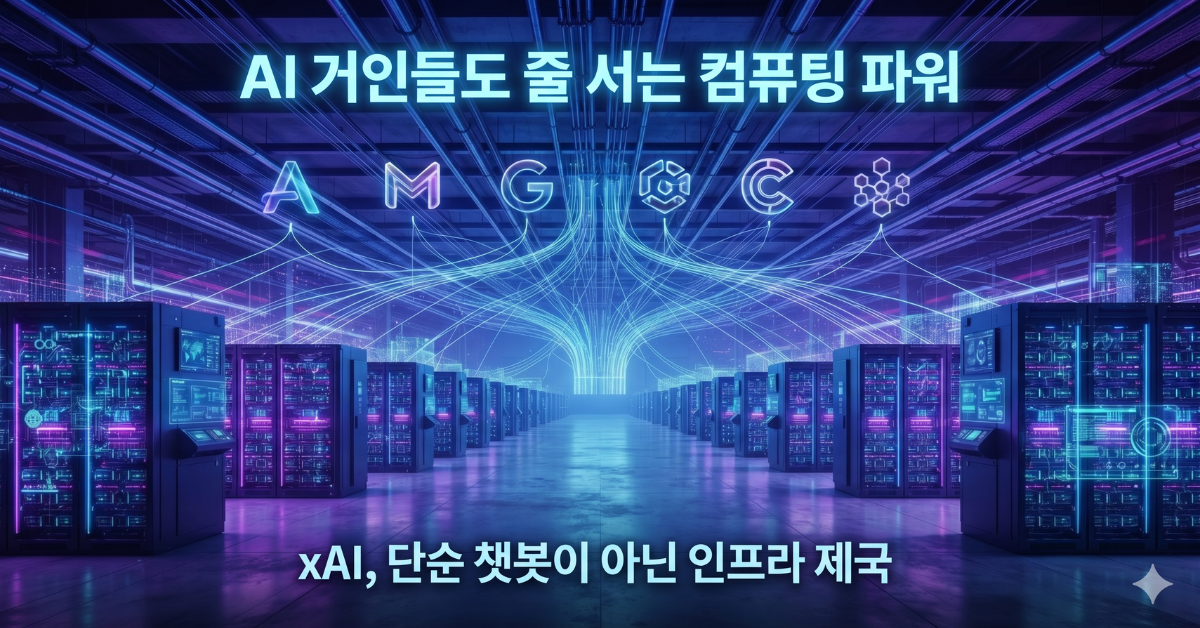 AI 거인들도 줄 서는 컴퓨팅 파워, xAI 단순 챗봇이 아닌 인프라 제국