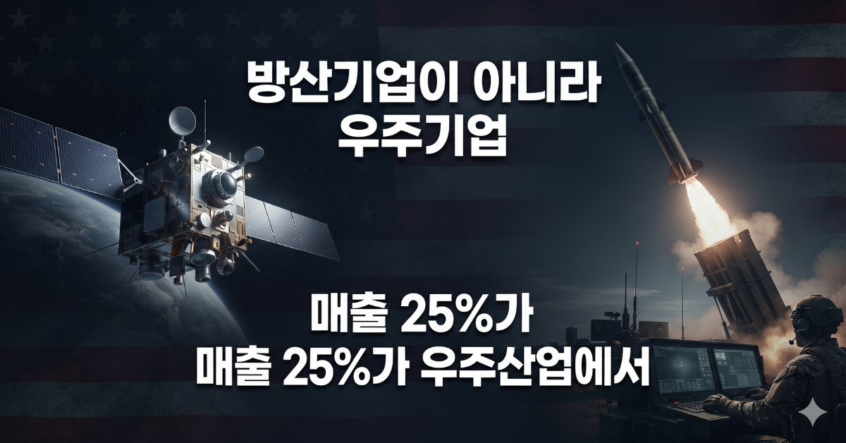 방산기업이 아니라 우주기업, 매출 25퍼센트가 우주산업에서