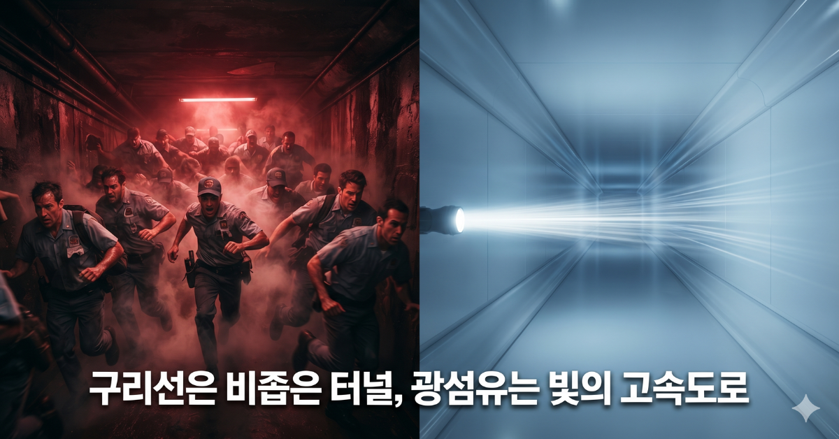 구리선은 비좁은 터널, 광섬유는 빛의 고속도로