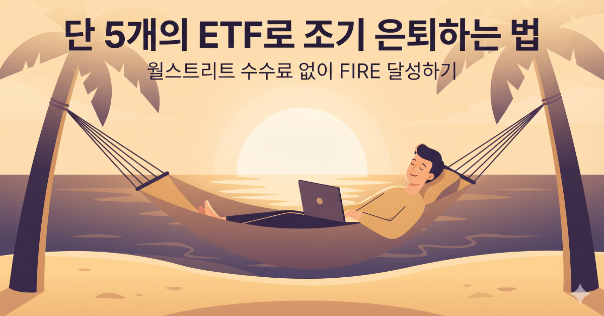 조기 은퇴를 꿈꾸는 젊은 직장인이 노트북으로 투자 포트폴리오를 확인하는 모습