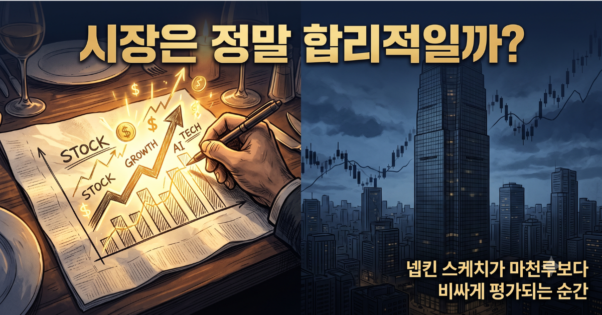 시장은 정말 합리적일까 - 넵킨 스케치가 마천루보다 비싸게 평가되는 순간