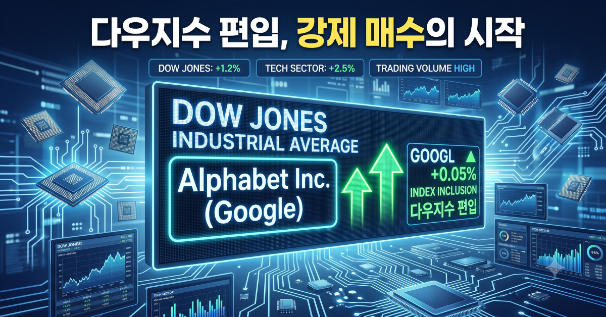 다우지수 편입 강제 매수의 시작