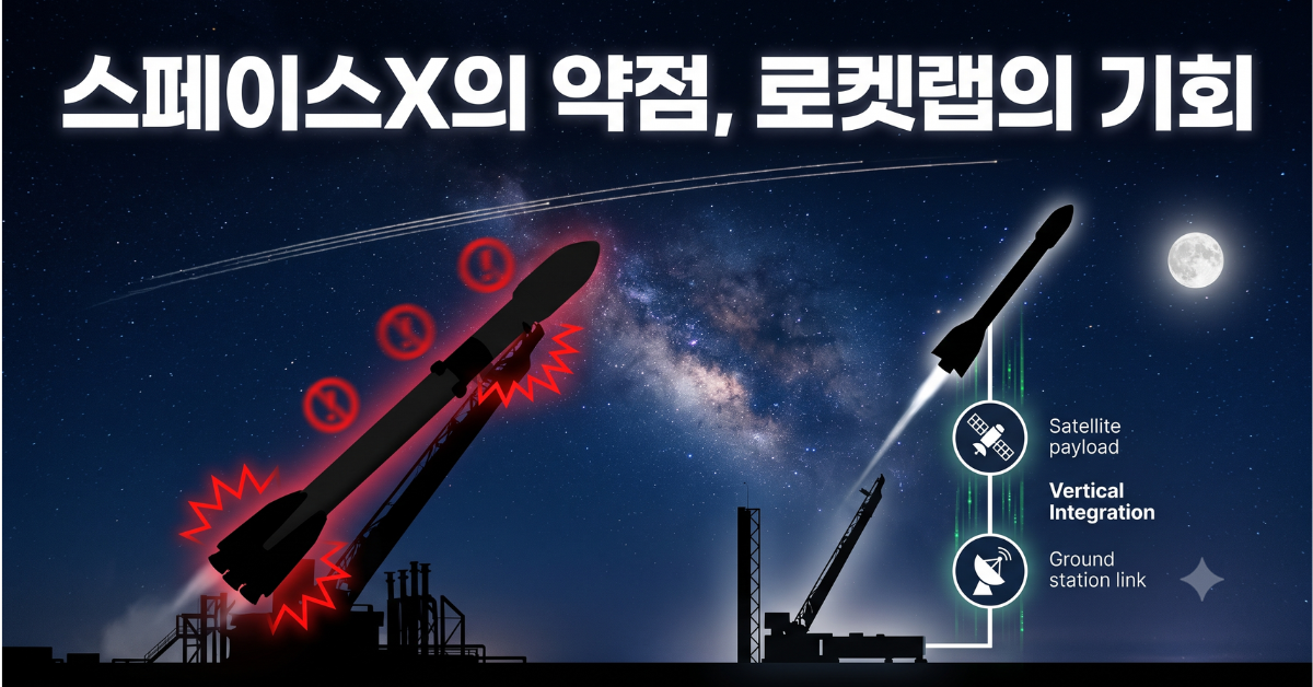 스페이스X의 약점 로켓랩의 기회