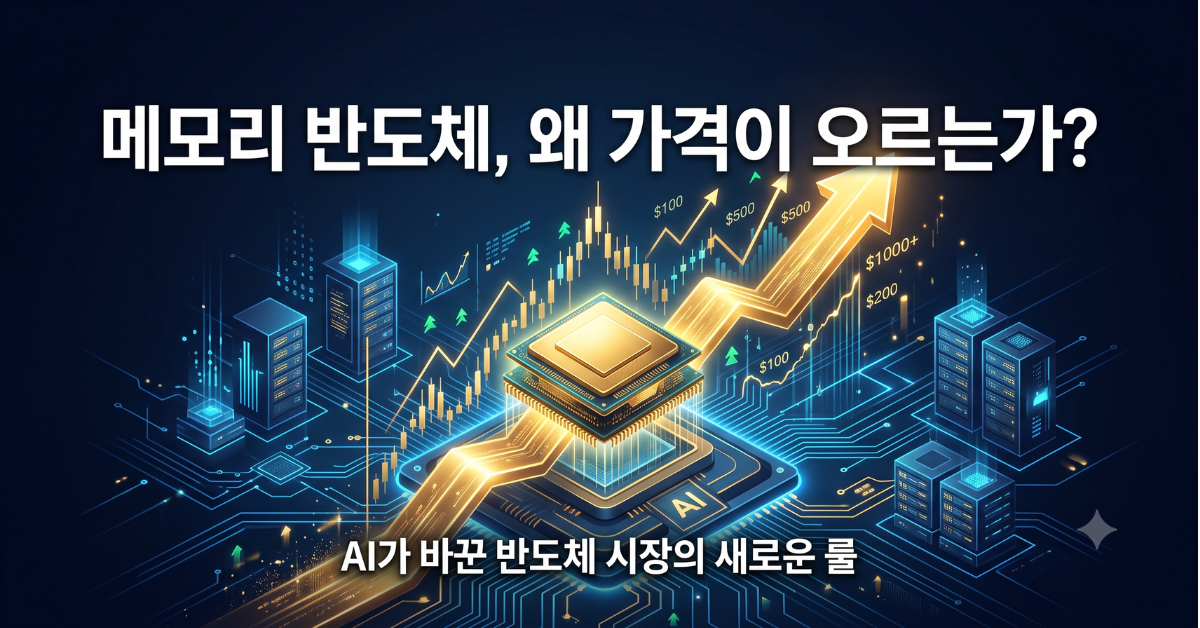 AI 시대 메모리 반도체 가격 급등을 나타내는 대표 이미지