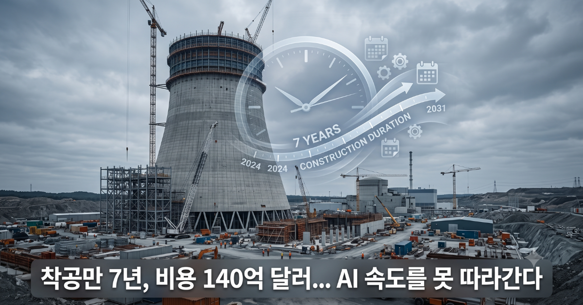 착공만 7년, 비용 140억 달러... AI 속도를 못 따라간다
