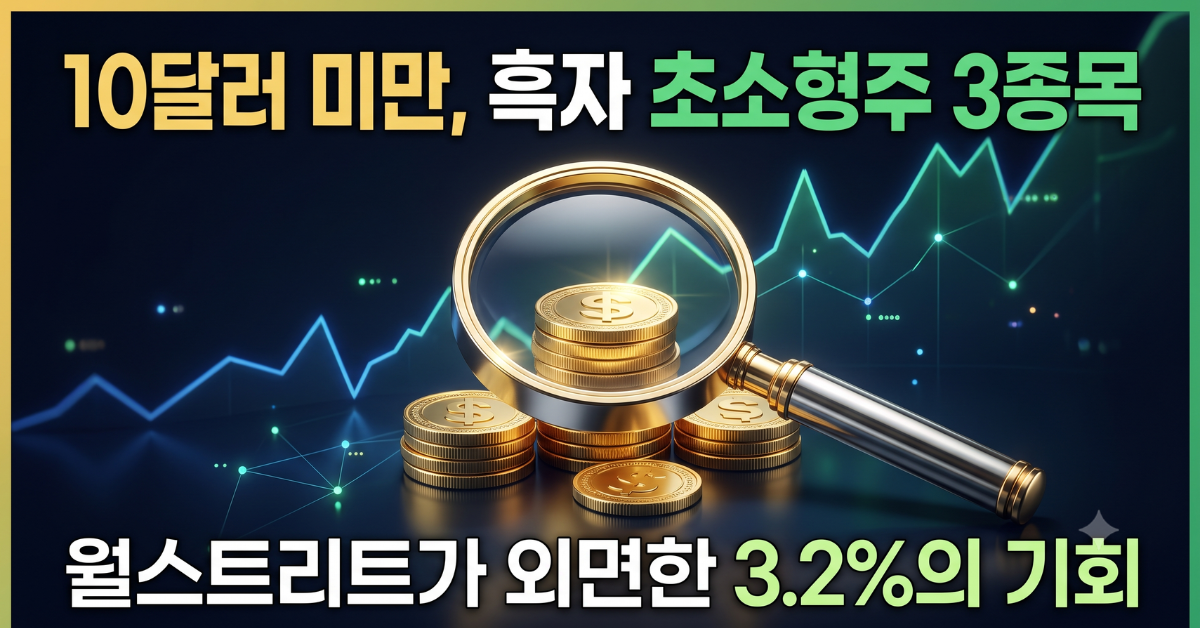 10달러 미만 흑자 초소형주 3종목 대표 이미지