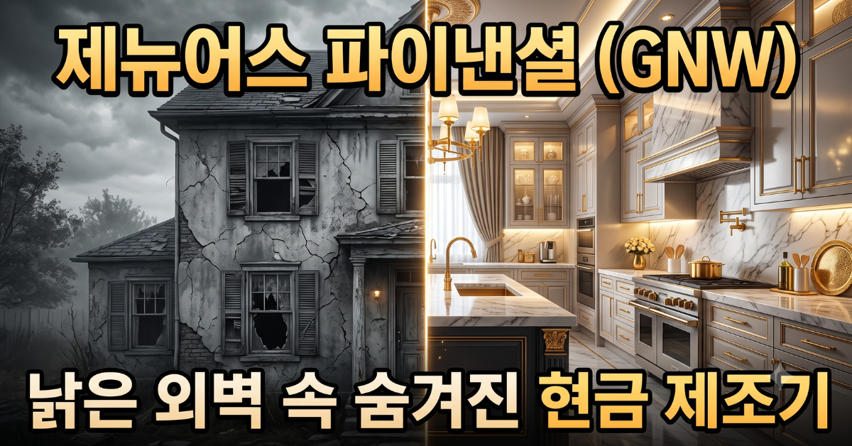 제뉴어스 파이낸셜 낡은 외관과 현금 창출 구조 이미지