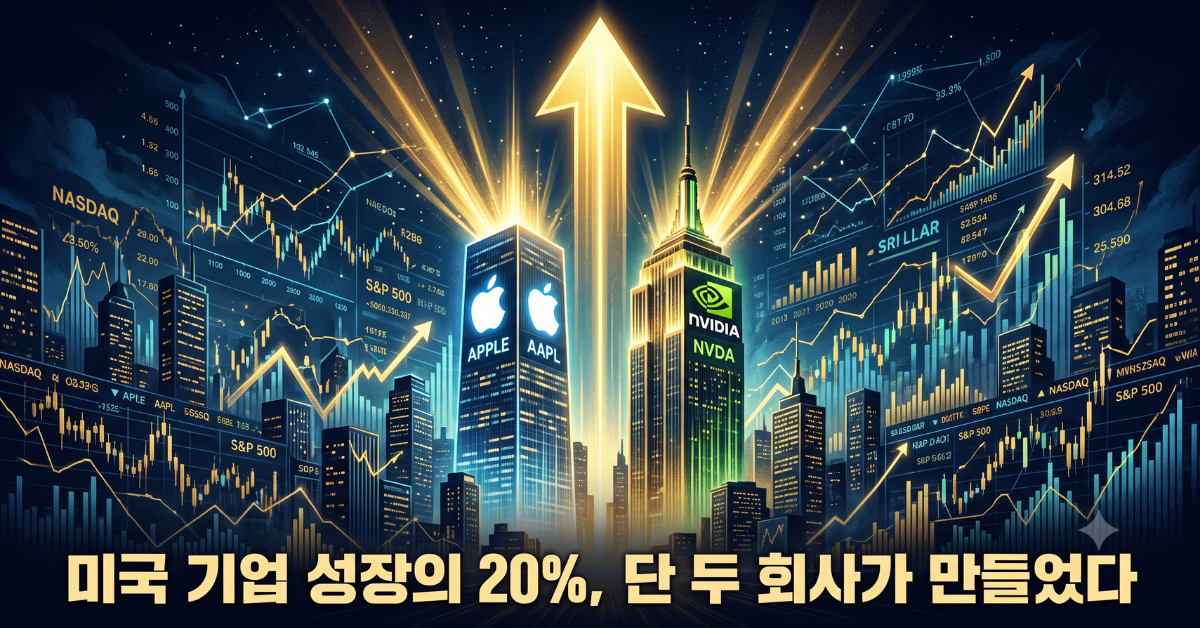 미국 기업 성장의 20%, 단 두 회사가 만들었다