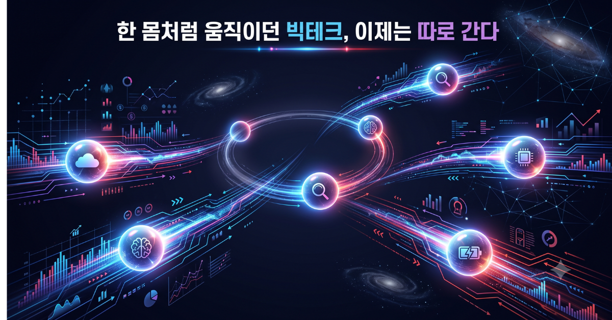 한 몸처럼 움직이던 빅테크, 이제는 따로 간다