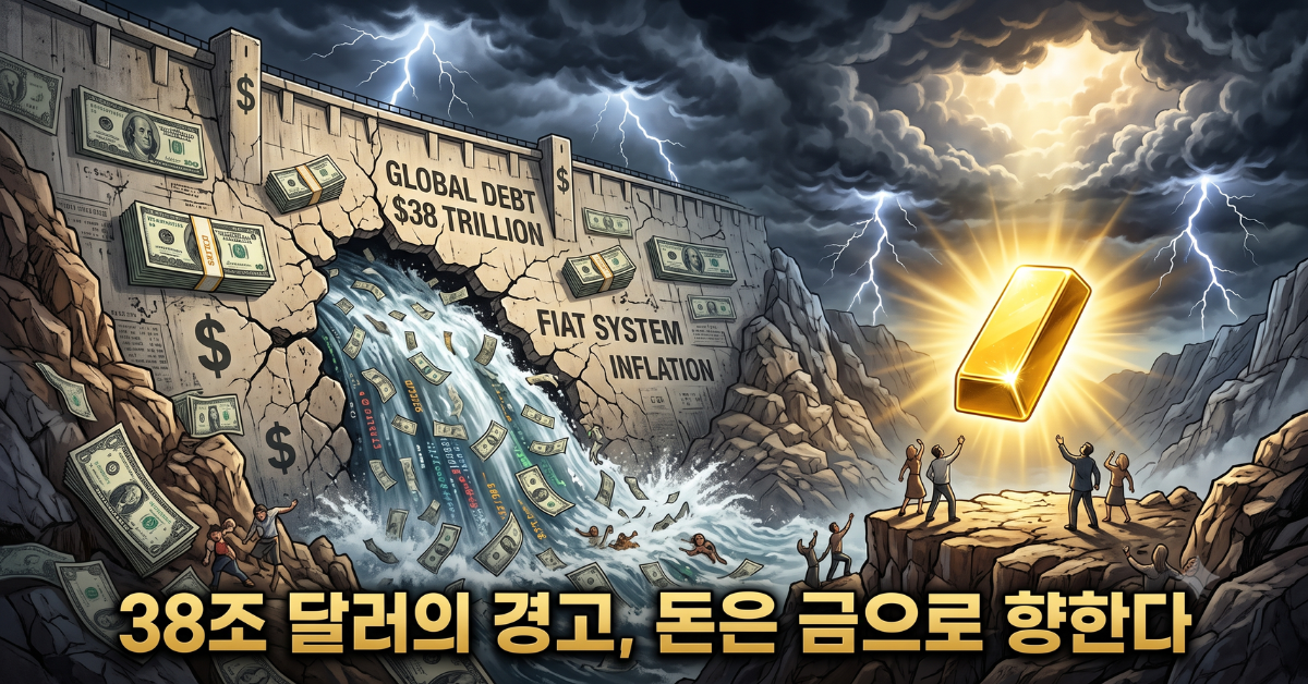 38조 달러의 경고, 돈은 금으로 향한다