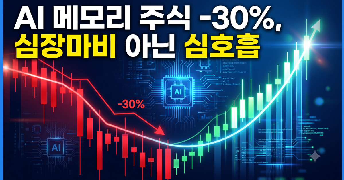 AI 메모리 주식 -30%, 심장마비 아닌 심호흡