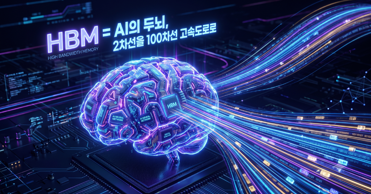 HBM = AI의 두뇌, 2차선을 100차선 고속도로로