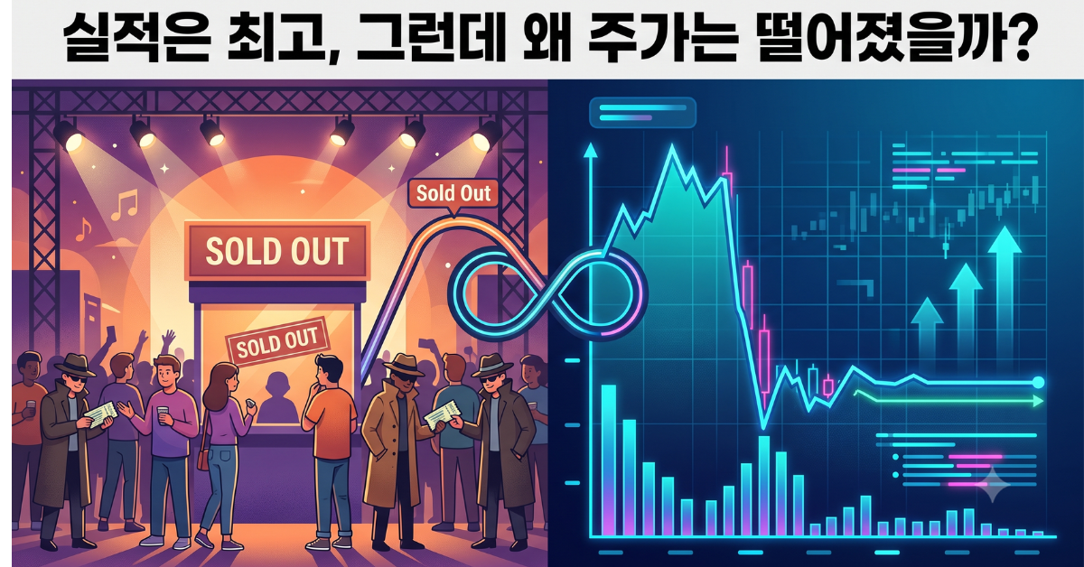 실적은 최고, 그런데 왜 주가는 떨어졌을까?