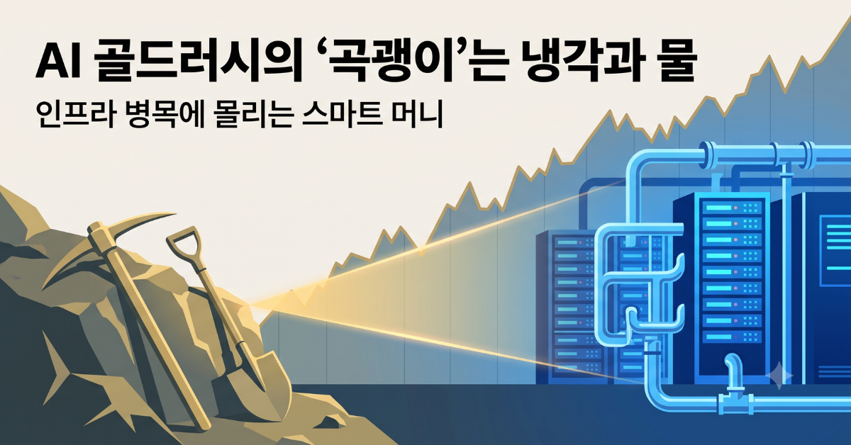 AI 골드러시의 곡괭이는 냉각과 물 - 인프라 병목에 몰리는 스마트 머니