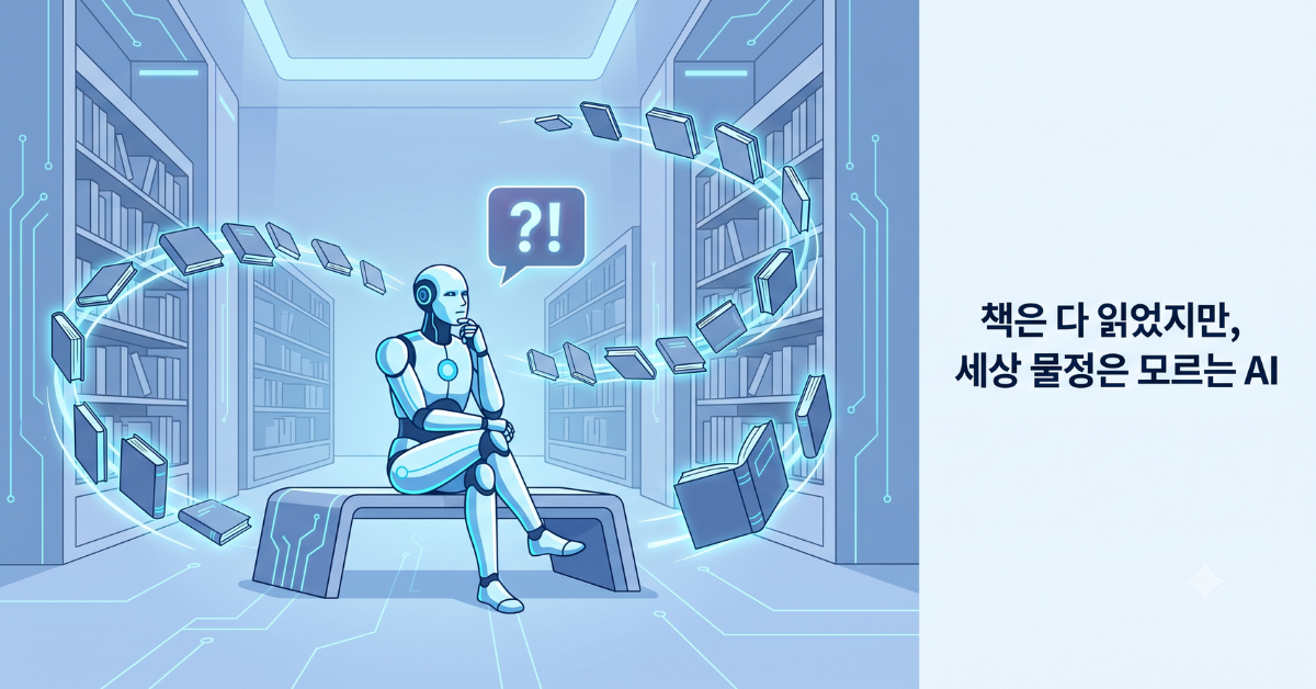 책은 다 읽었지만, 세상 물정은 모르는 AI