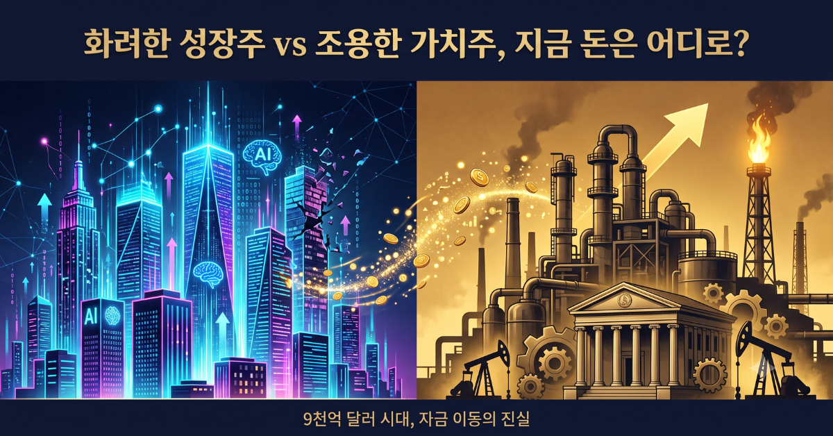 화려한 성장주 vs 조용한 가치주, 자금 이동