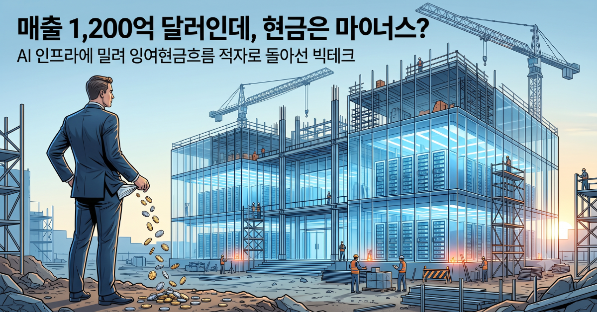 매출은 늘었는데 현금은 마이너스인 빅테크