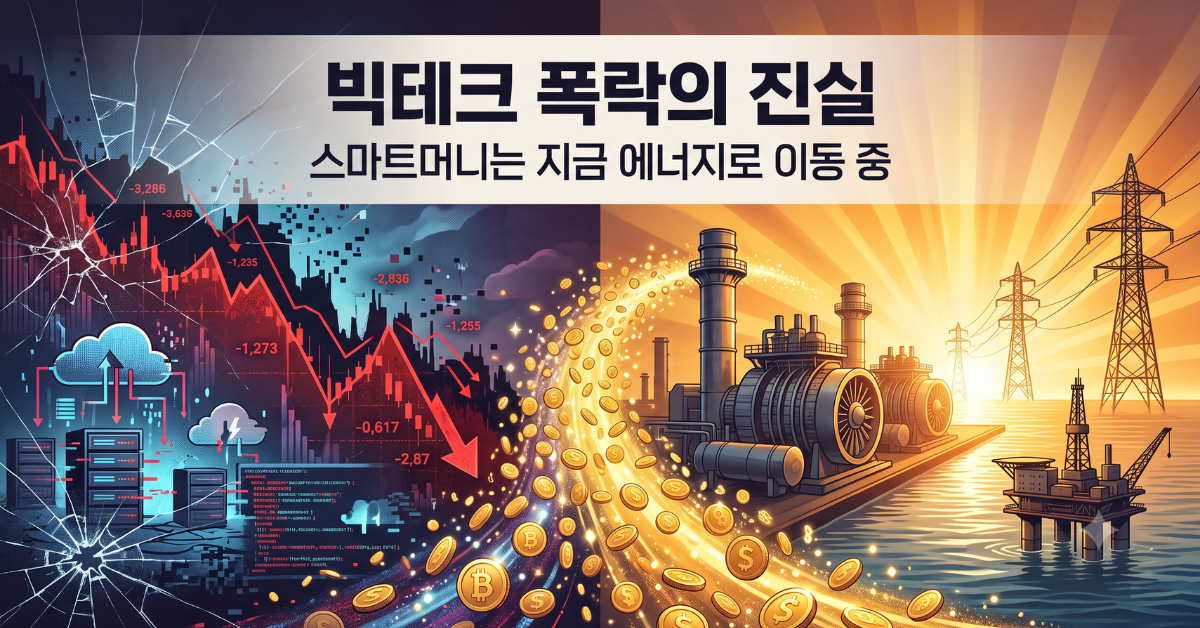 빅테크 폭락의 진실, 스마트머니는 에너지로 이동 중