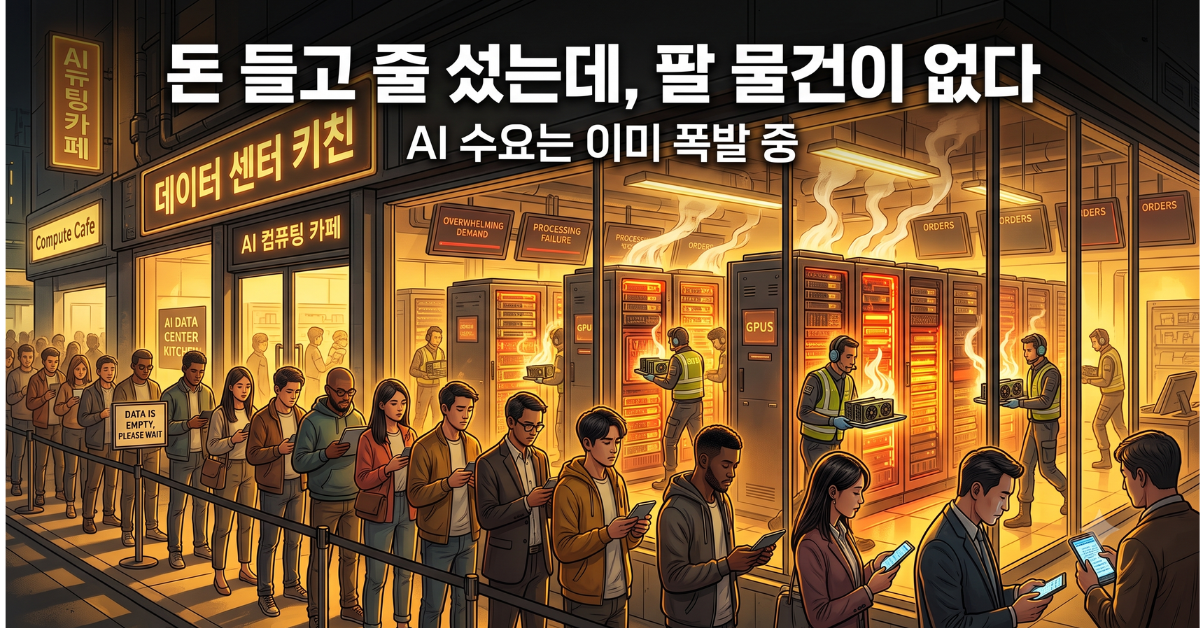 돈 들고 줄 섰는데 팔 물건이 없다, AI 수요는 이미 폭발 중