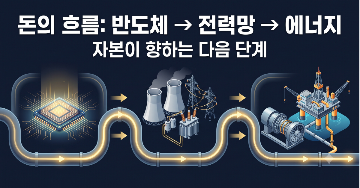돈의 흐름, 반도체에서 전력망으로 그리고 에너지로, 자본이 향하는 다음 단계