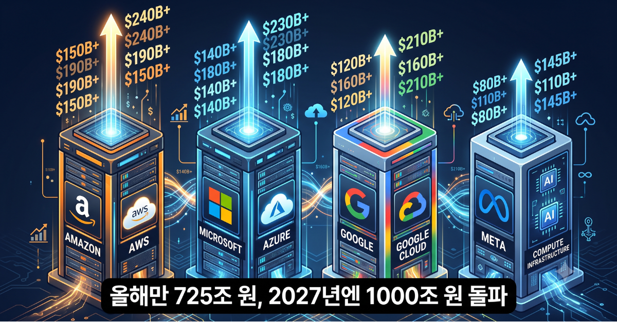 올해만 725조 원, 2027년엔 1000조 원 돌파